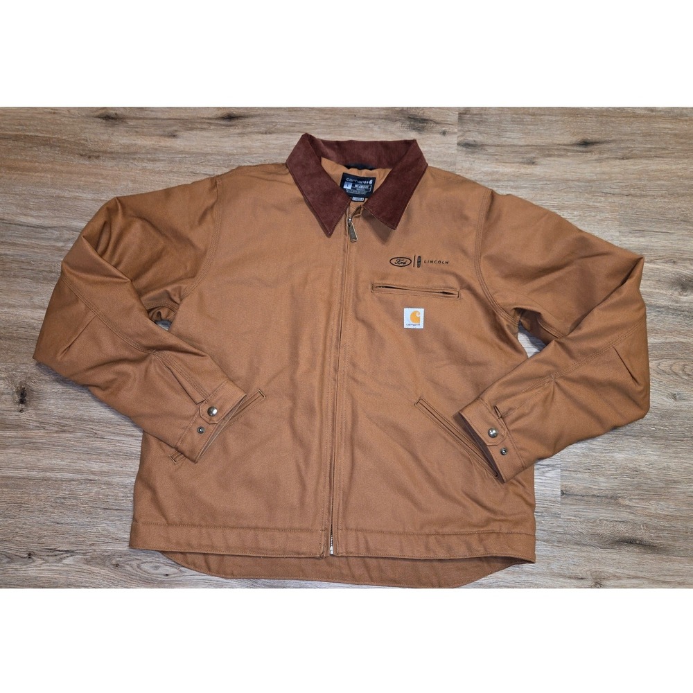 NWOT Carhartt men L Relaxed Fit Duck Blanket-lined Detroit Jacket Coat 0J3828